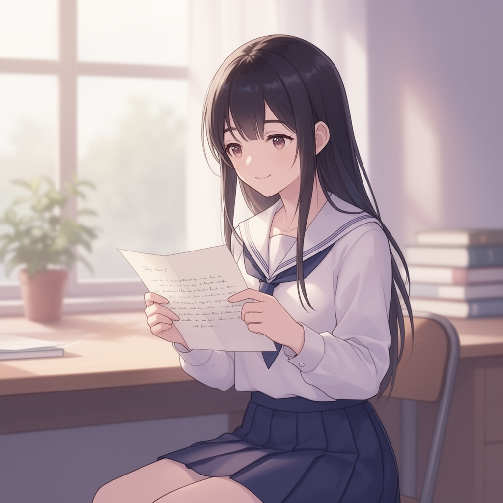 من در حال خوندن نامه
من دختر هستم4