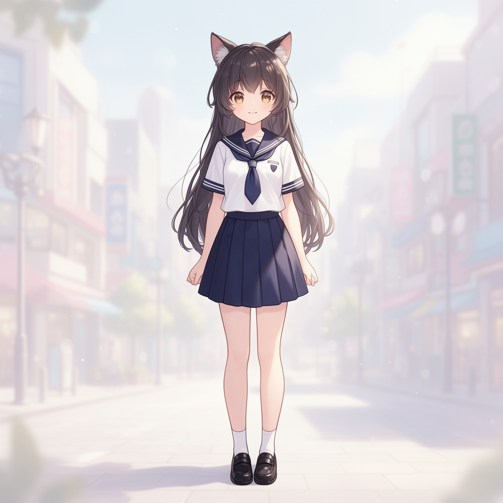 یه دختر با گوش گربه
2