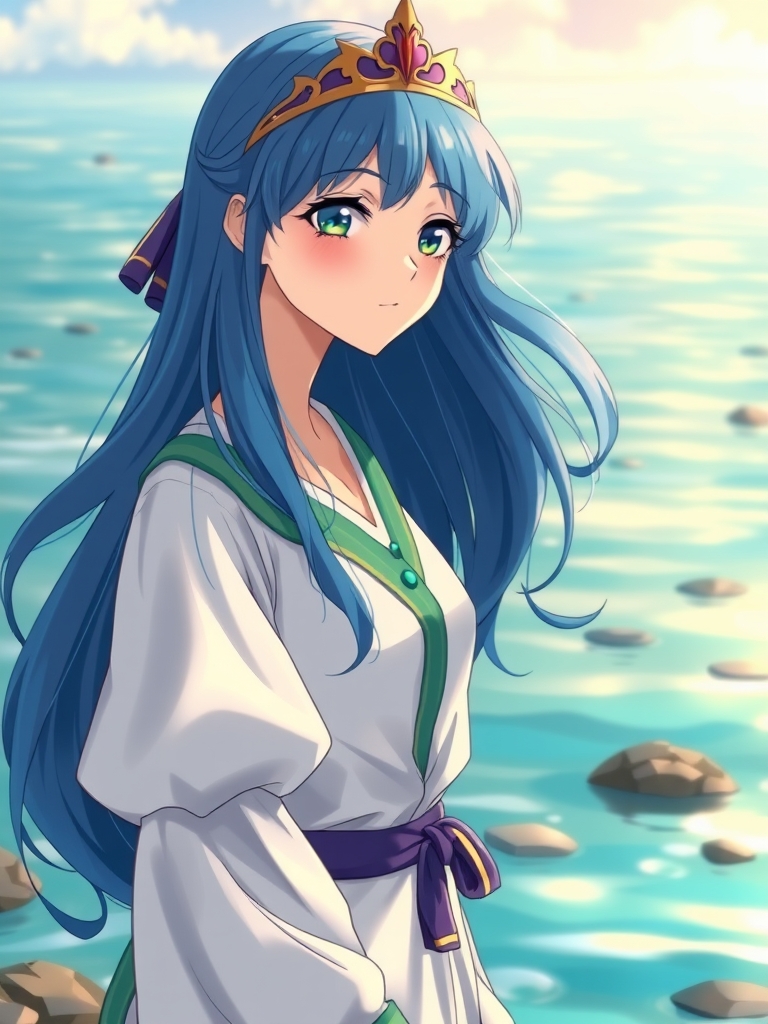 ملکه رنگ آبی که در کنار آب زندکی می‌کند9