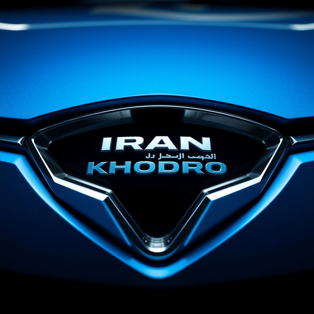 یک لوگو برای شرکت خودروسازی ایران خودرو طراحی کن با تم آبی22