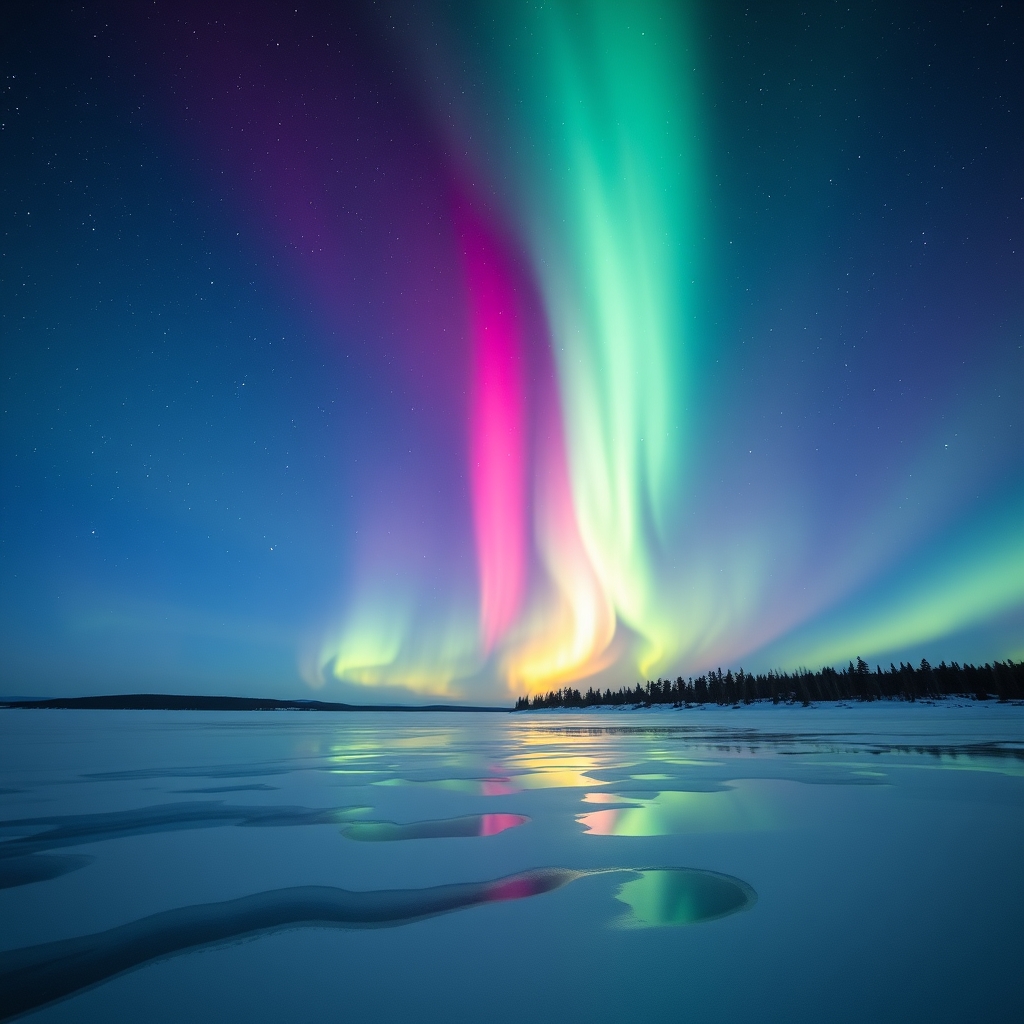 تصويری از یک شفق قطبی زیبا3