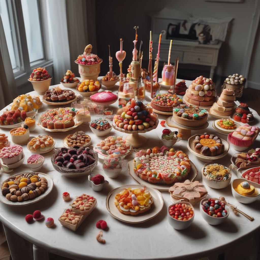 دنیای شیرینی ها روی میزبزرگ8