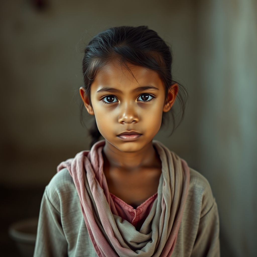 دختر بچه بسیار زیبا۱۰ساله فقیر عکس قدی4