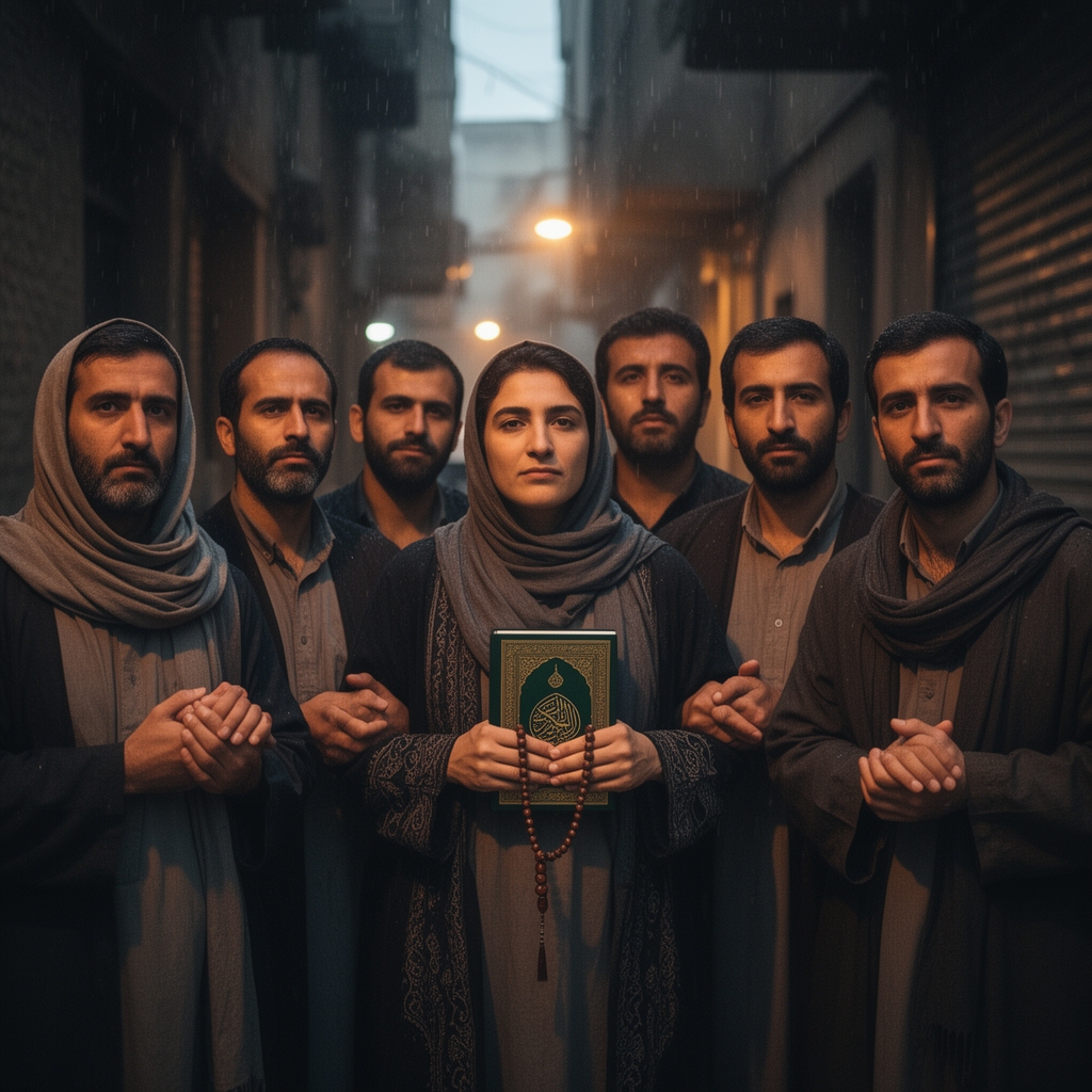 یک عکس که نشان دهنده ایمان مردم ایران در شرایط سخت است.0