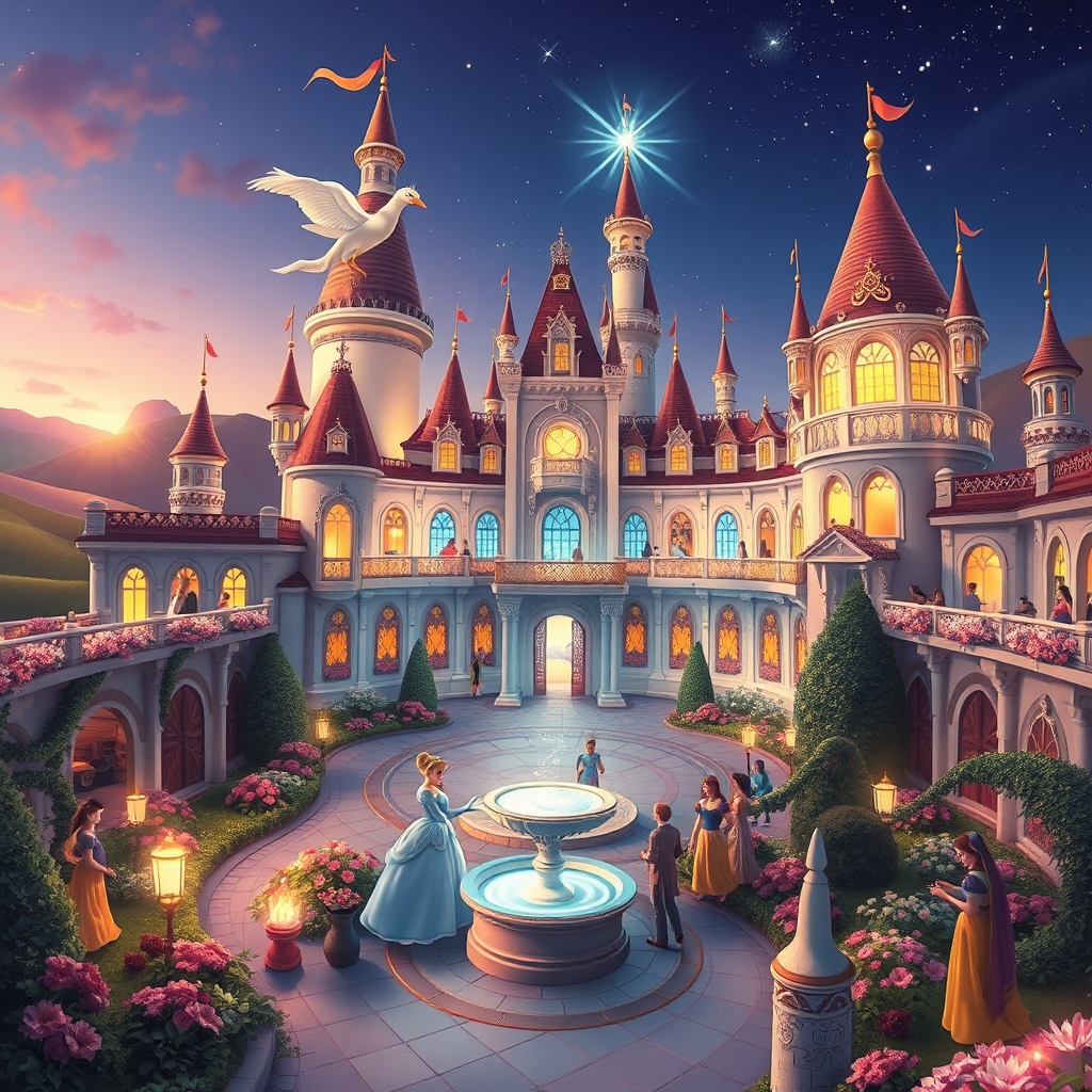 یه کاخ با همه ی کارکتر های دیزنی10