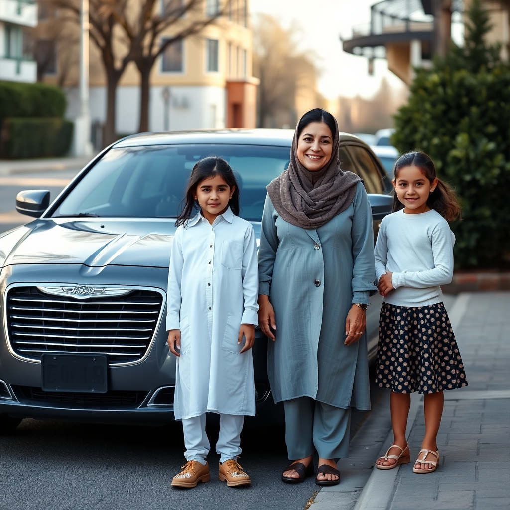 ماشین کرایسلر با یک دختر جوان زیبا 36 ساله ایرانی با 3 فرزند15