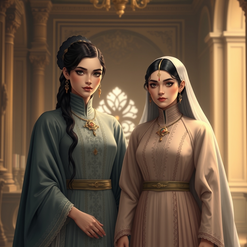 ملکه ی بهمن  در کنار ملکه ی مهر 2