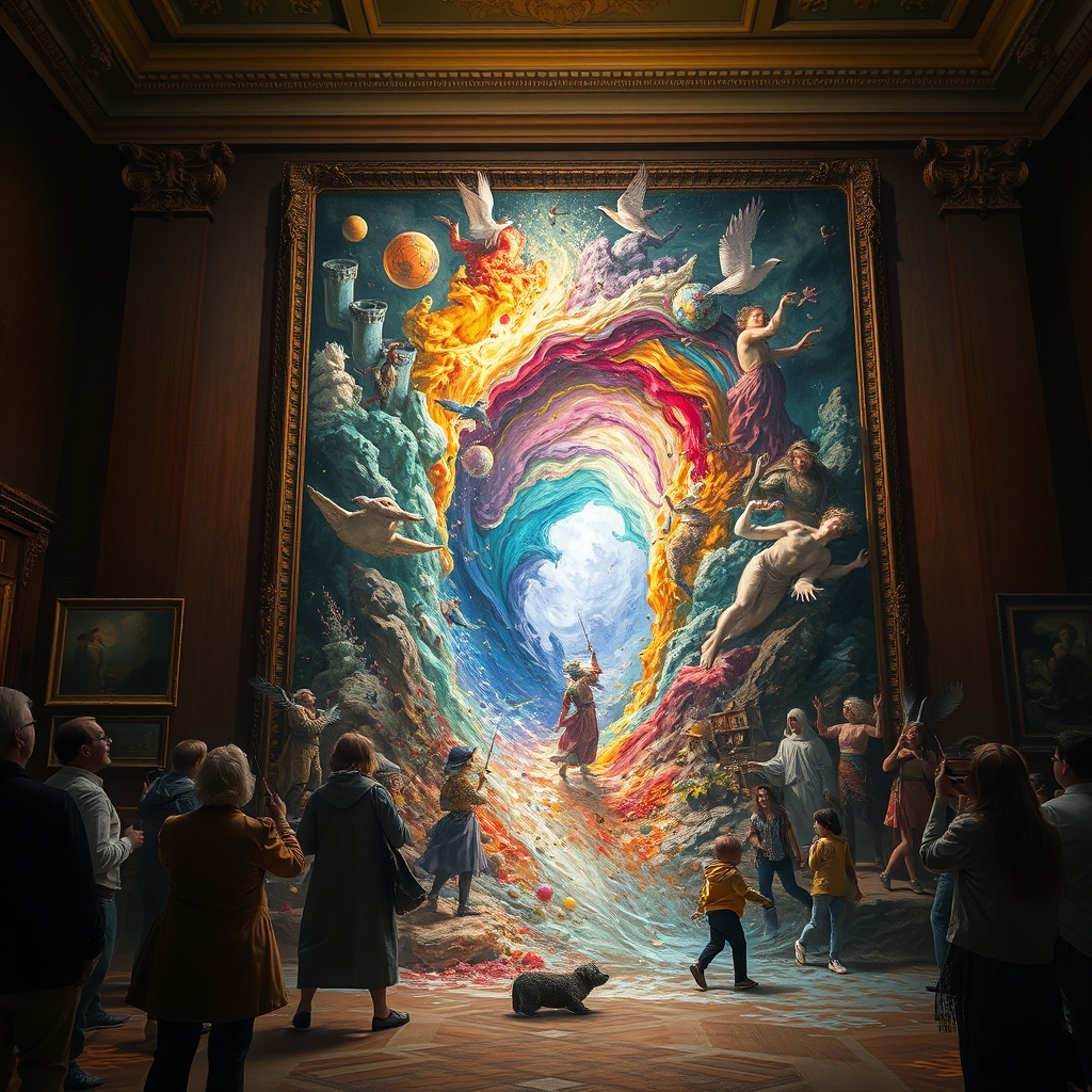 وقتی دنیای درون بوم نقاشی به سمت دنیای بیرون بوم نقاشی سرازیر می شود 7