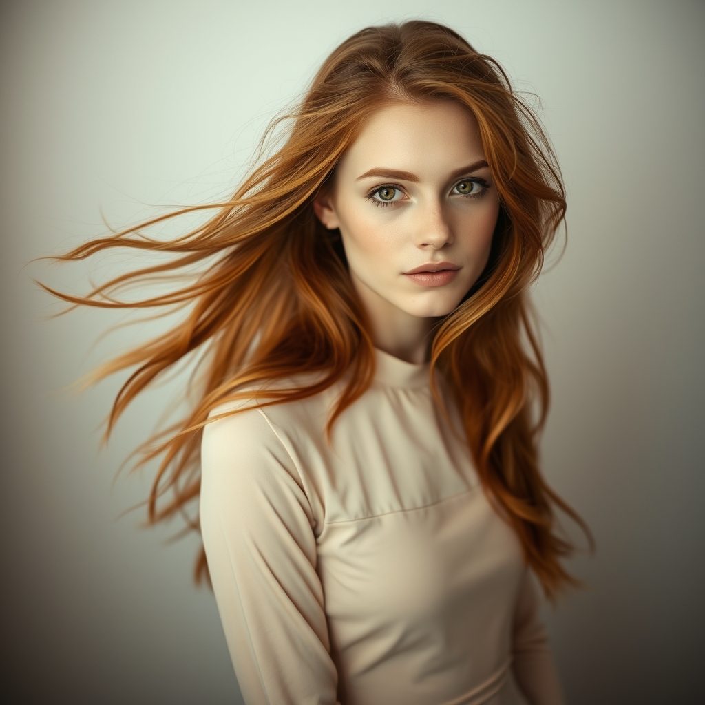 عکس یک دختر ۲۰ ساله ی زیبا با مو های خورمایی  و پوست سفید و چشمان طلایی16