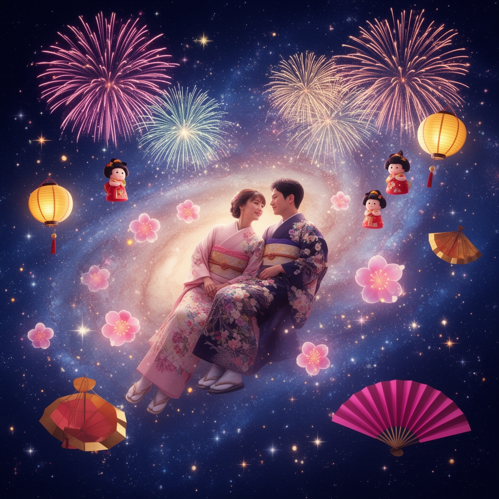 عشق کهکشانی🎎✨️✨️👘💮🎆🎇🎆🎑🎊🎊🎐🎐🪭🪭🪭🪷🪷🪷🪷🎋🎋4