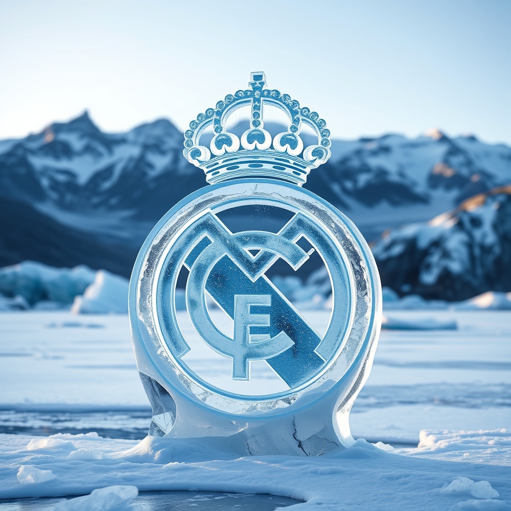 رئال مادرید یخی با پس زمینه یخچال های طبیعی8