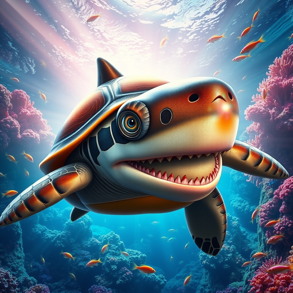 ترکیب لاک‌پشت با کوسه
13