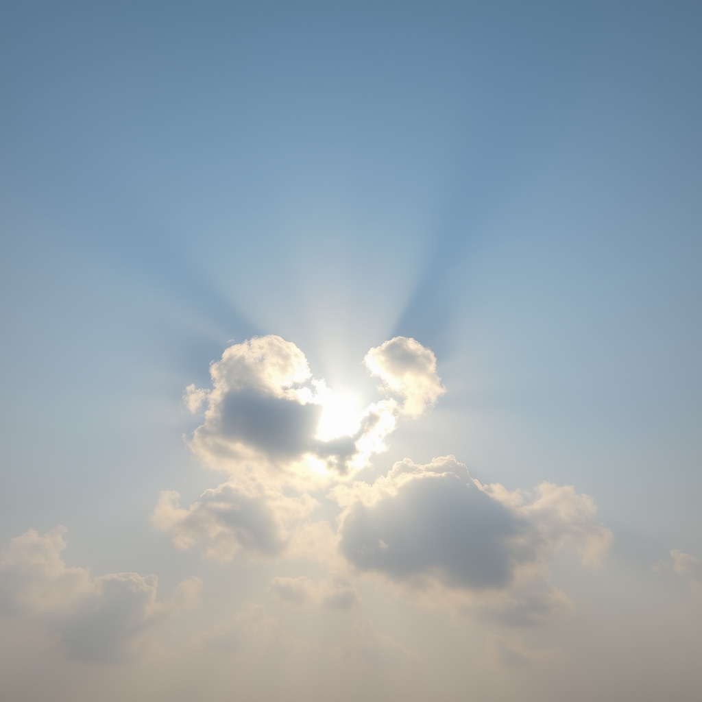 یک عکس از اسمان با چند تا ابر که به شکل قلب در امدند17
