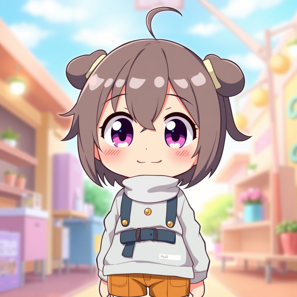 یک شخصیت انیمه ای کیوت و بامزه نسبت به اسمم عسل بساز5