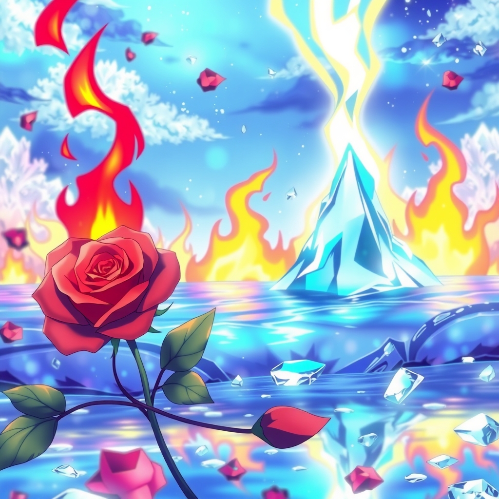 🌹🔥💧❄2