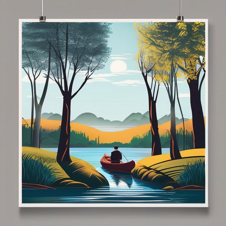 عکس در کنار رودخانه با ویوی جذاب
23