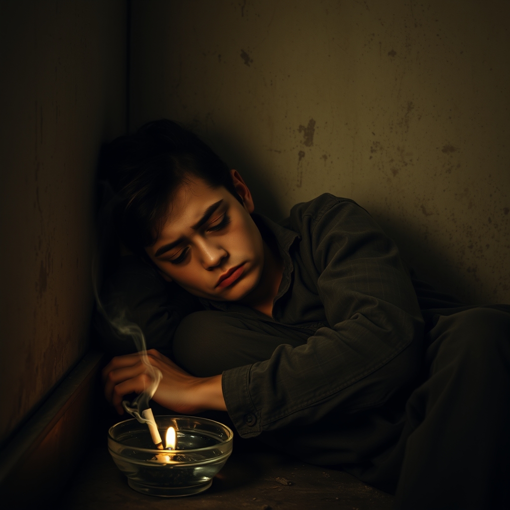 بــــازم منو یه جســـم لـــشو بــــی حال
دوباره رنگه پوسته شـــده کــــچه دیوار
وای انقد کشیدم که نمیگــــیره خندم
با چشمام قفلم به این آتیشـــه رو فندک
یه اتاق تاریک با بوی دود گاهی
چه بخت گندی داری تو جــــیب خالی6