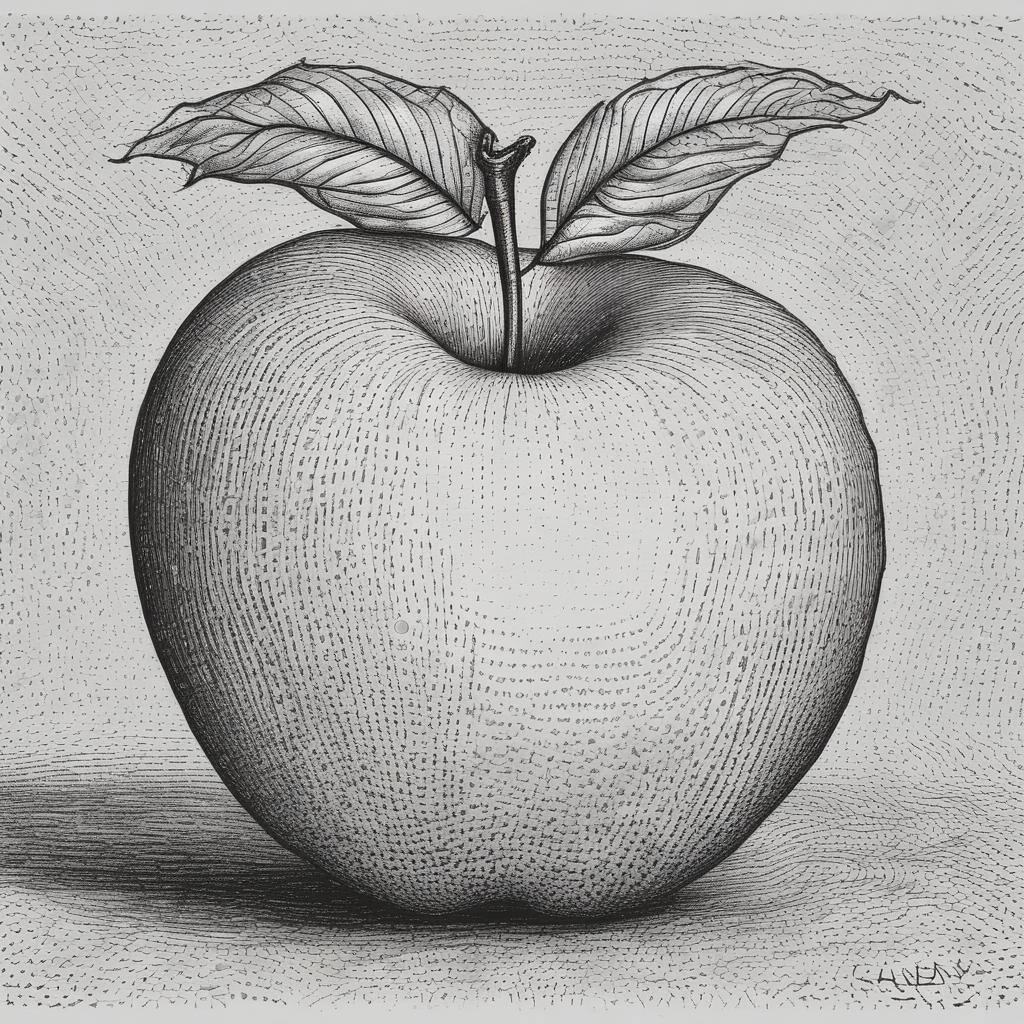 طراحی سیب به صورت نقطه ای (ترام)8