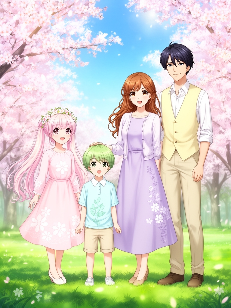 بهار اگر یک خانواده بود (دختر،پسر،مادر،پدر)0