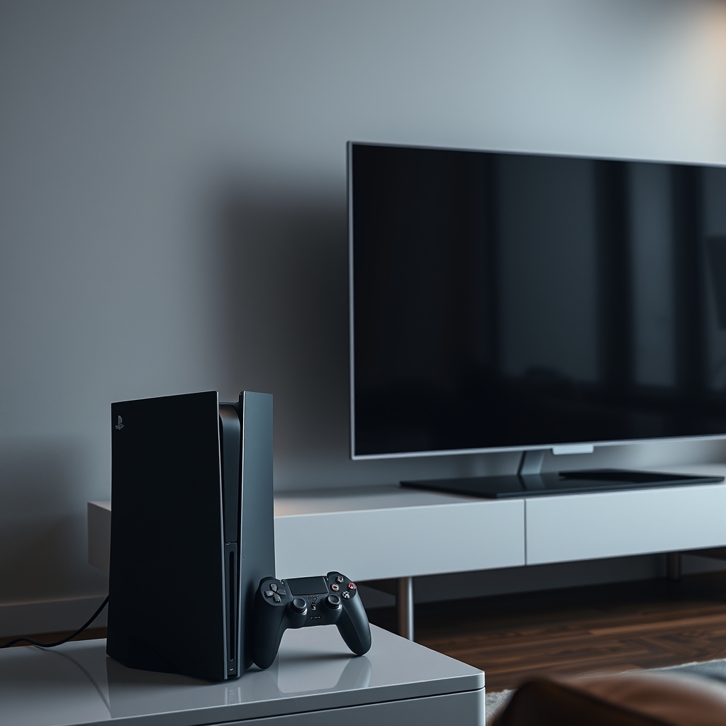 پلستشن 7 و تلویزیون  هم کنارش 21