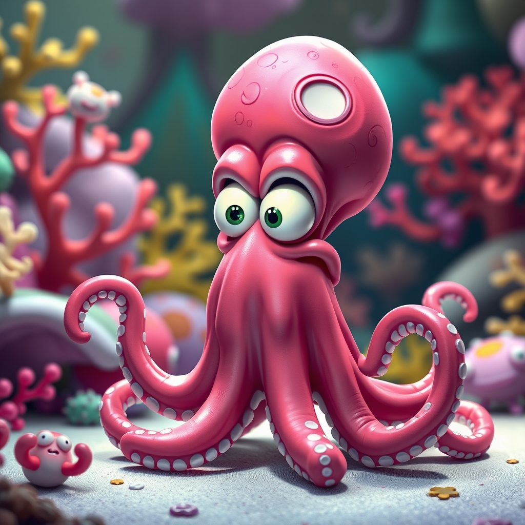 اختاپوس خیلی خنده دار از سریال باب اسفنجی 6