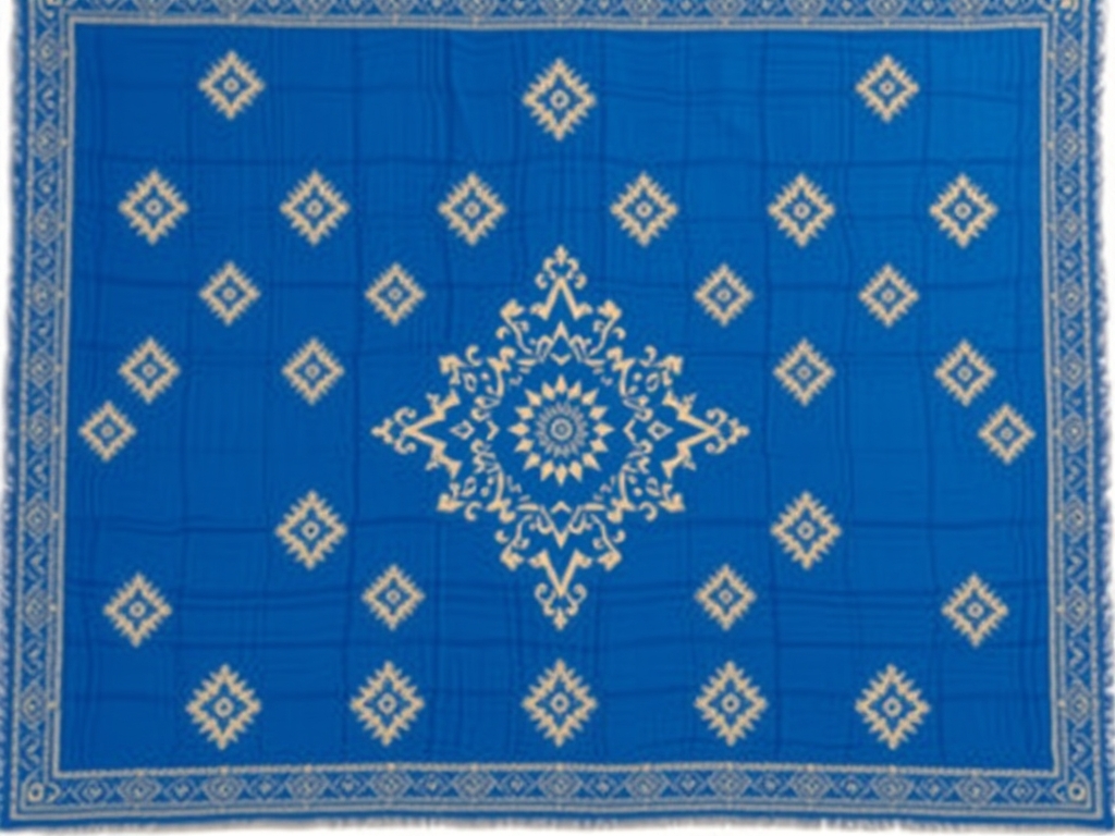 پارچه سوری سنتی ابی شکل
 5