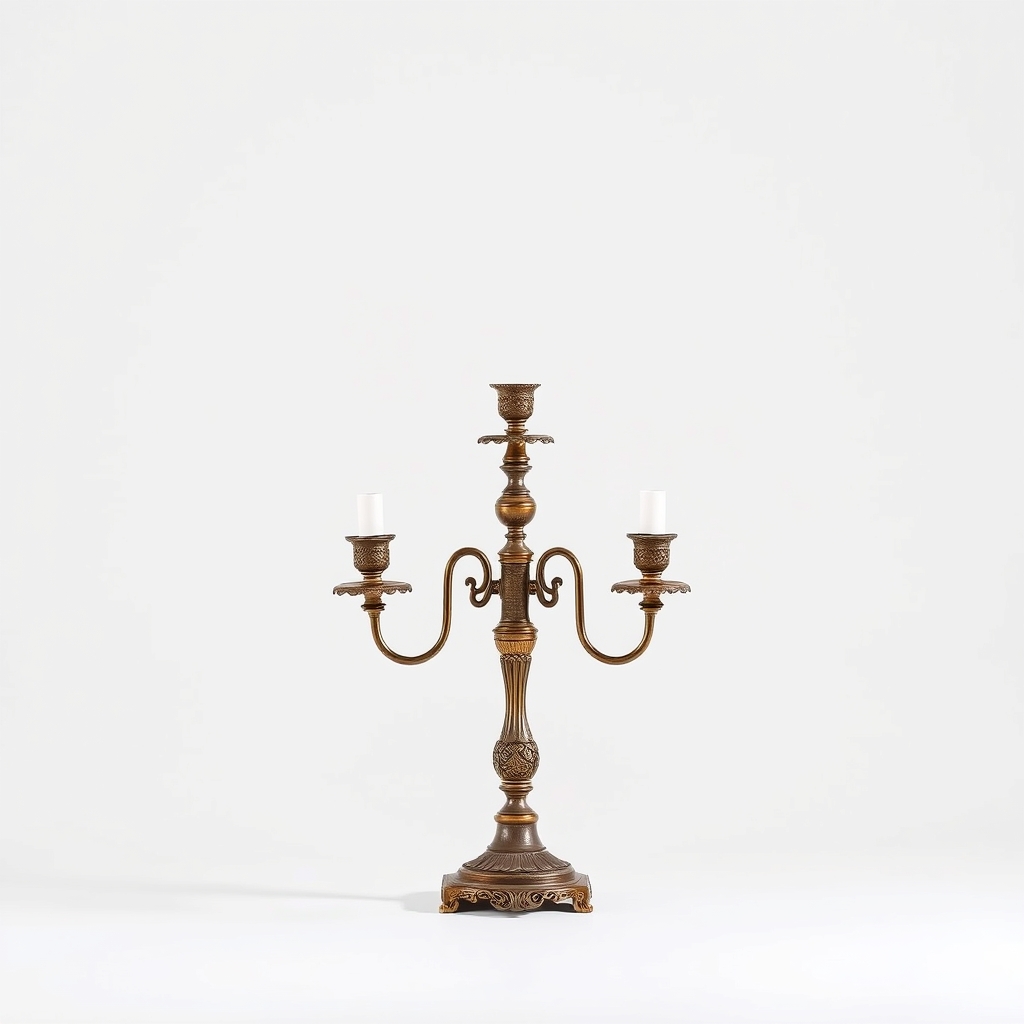 شمعدانی باستانی پسزمینه سفید3