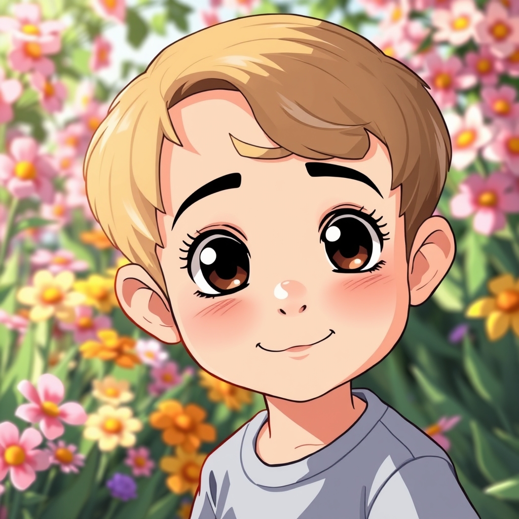 پسر بچه ایرانی ۴ ساله با موهای بور یا قهوهای روشن چشمهای درشت مشکی مژههای بلند و کمی فر بینی کمی پهن لبهای نازک و فیس بامزه و پوست سفید7