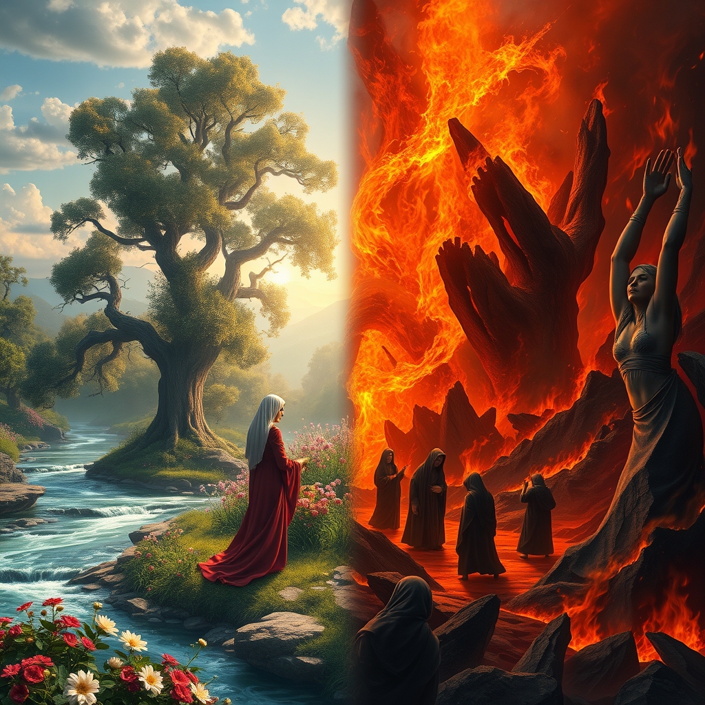 بهشت و جهنم در یک تصویر با کیفیت بالا22