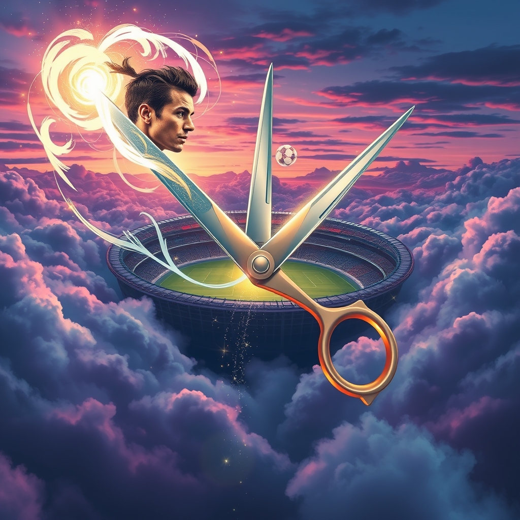 عکس فانتزی از قیچی برگردون رونالدو به بوفون 


4