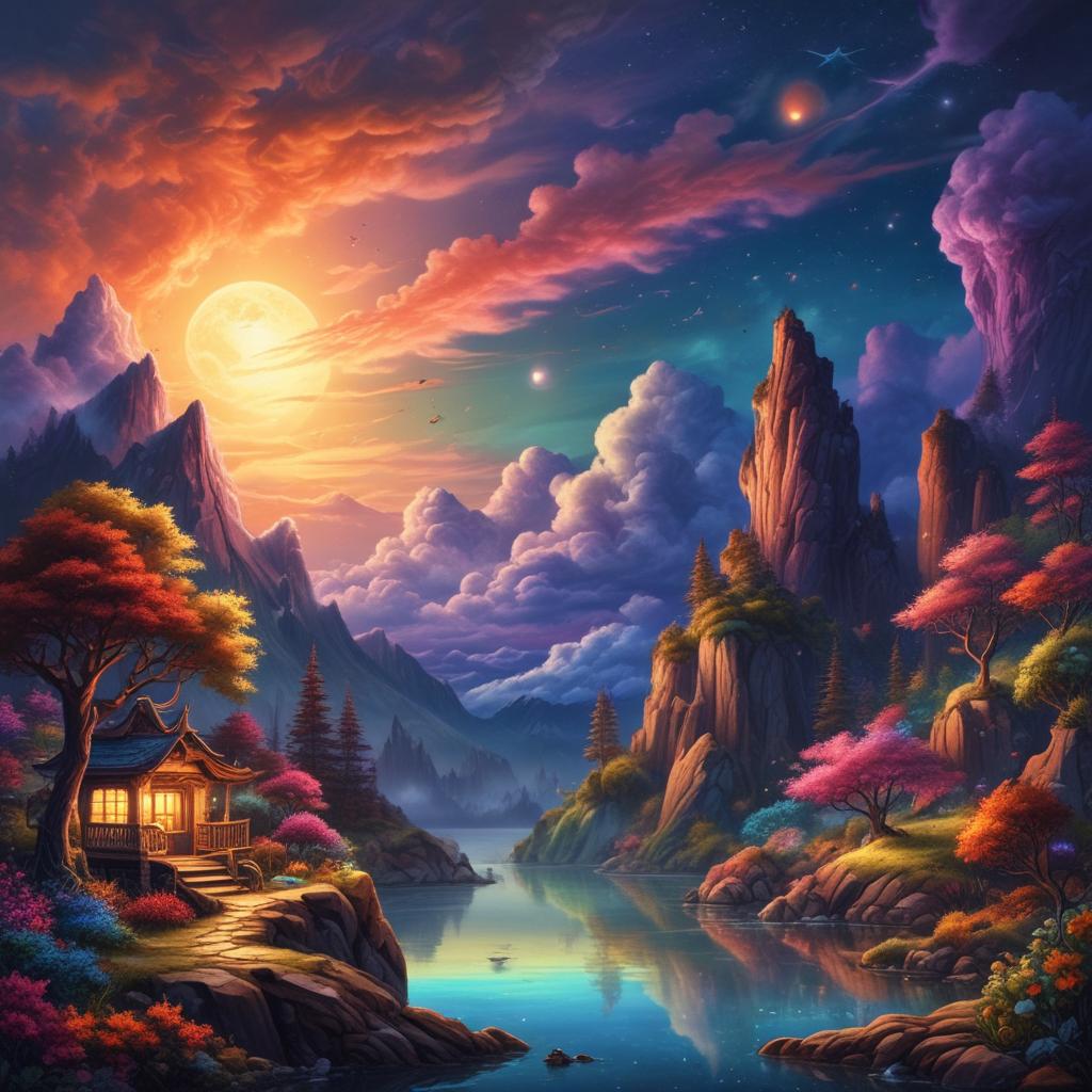 آسمان شب زیبا1