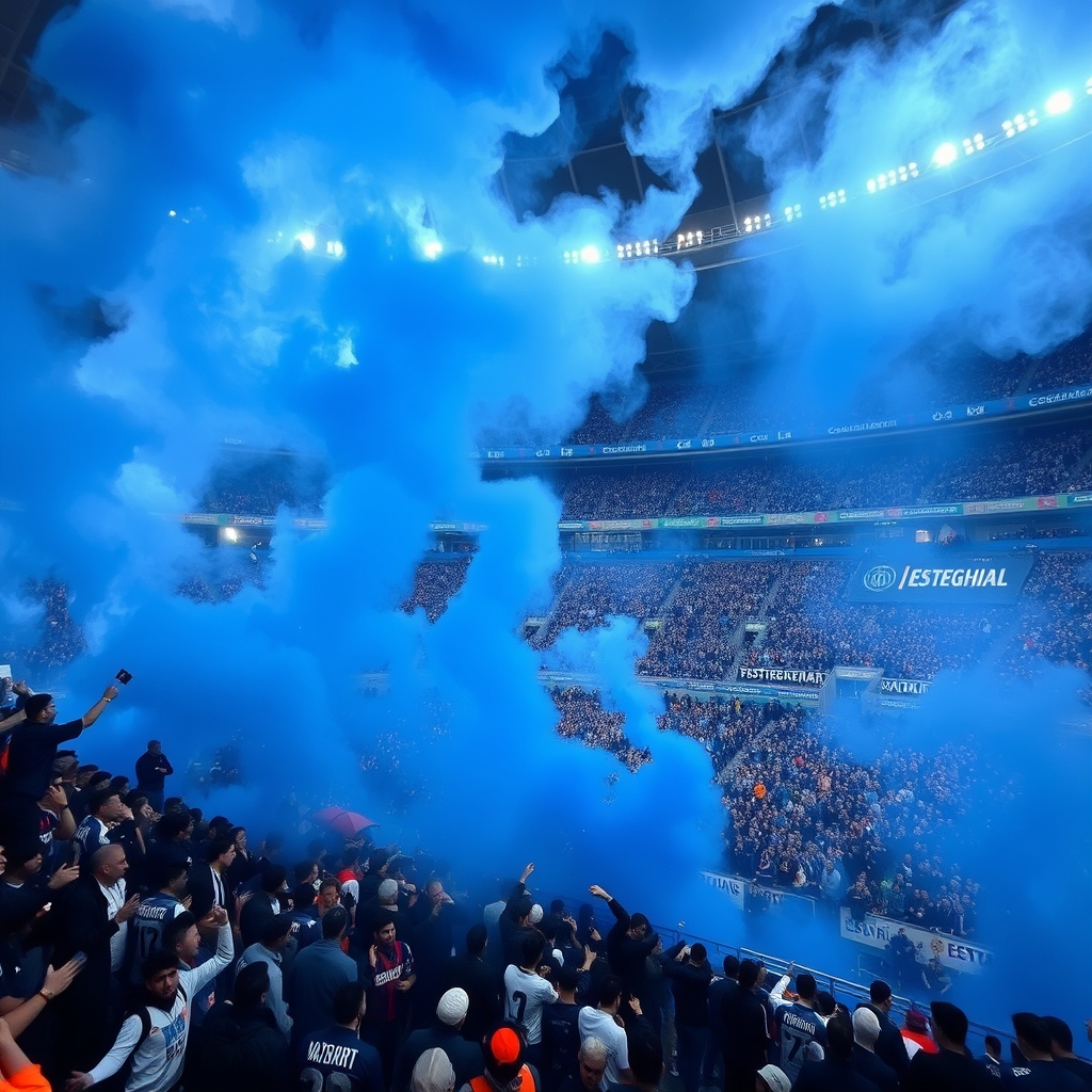 استادیوم ازادی هواداران استقلال دود آبی 6