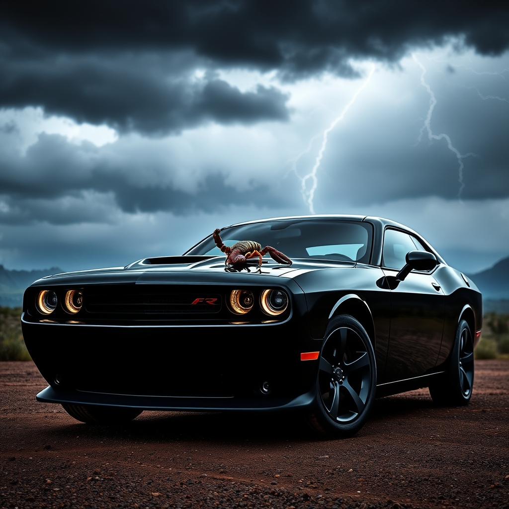 ترکیب دوج چلنجر با🏞🌫⛈️⛈️🦂13