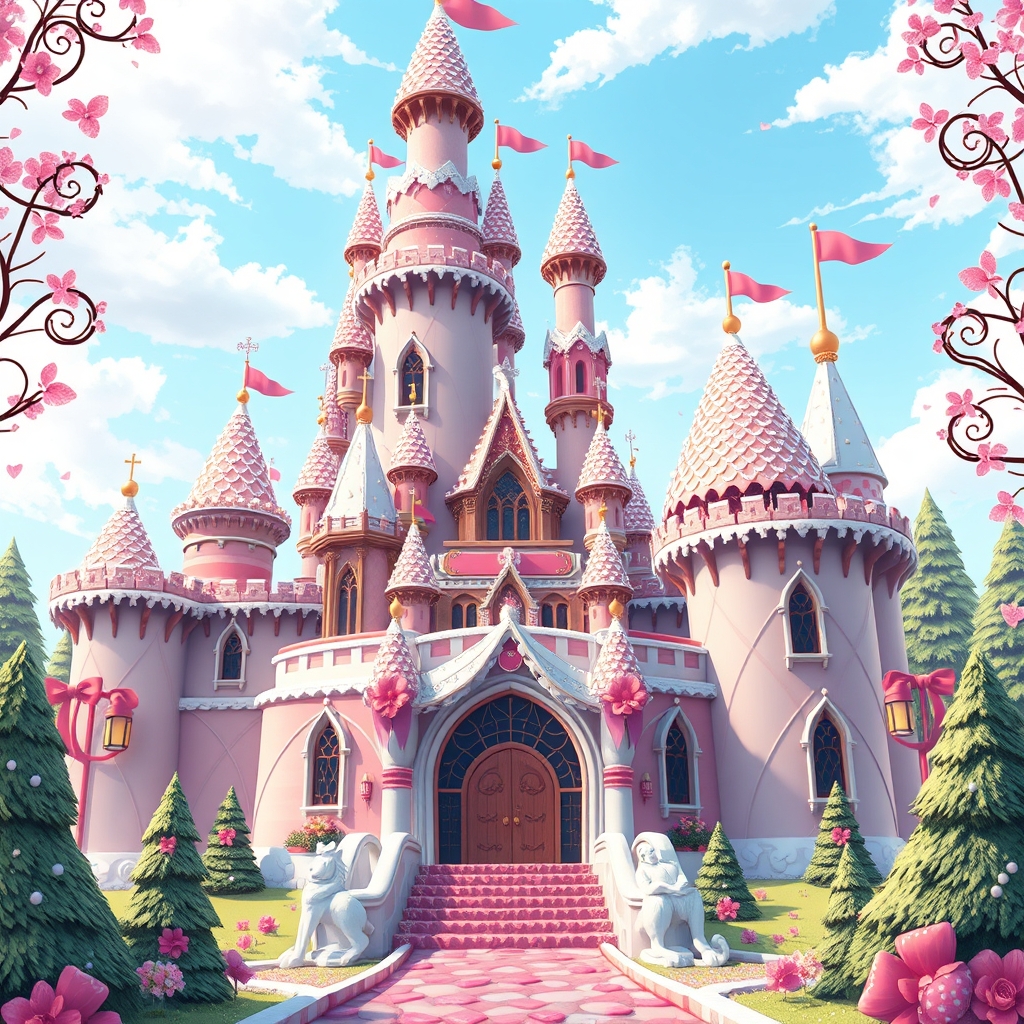 یک قصر زیبا و با شکوه که از شیرینی و شکلات ساخته شده باشد18