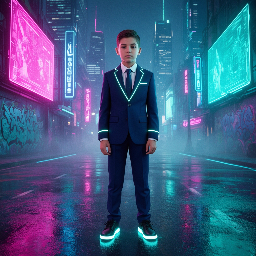  پسری  که کت شلوار پوشیده پسر ۱۲ ساله باشه4