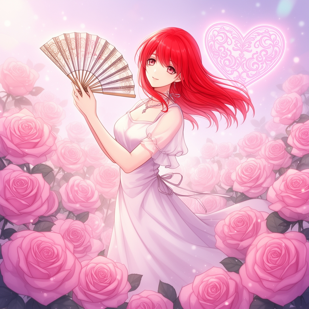 👗🪭🌹♥👩🏻‍🦰3