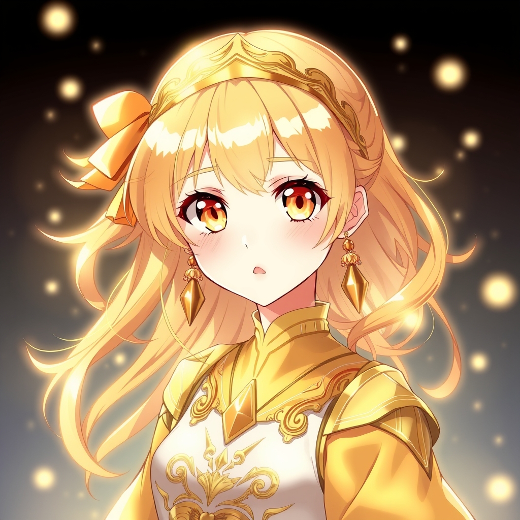 طلا اگه دختر بود(رویایی)با لباسی از جنس طلا و چشم های طلایی بسیار زیبا و گوشواره ها و گرنبند طلایی4