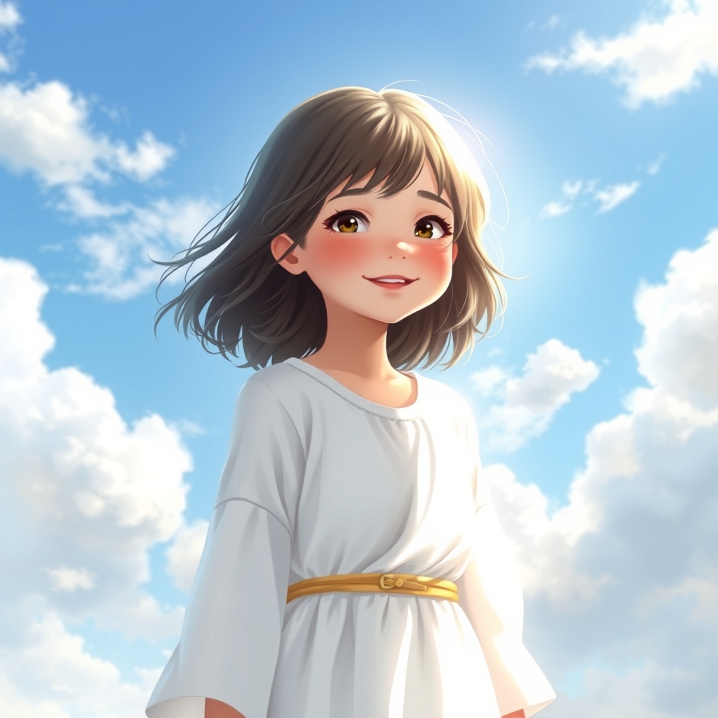 فرشته ای۱۲ساله دختربه زیبایی خورشیدوبه سفیدی ابردرآسمان ها5