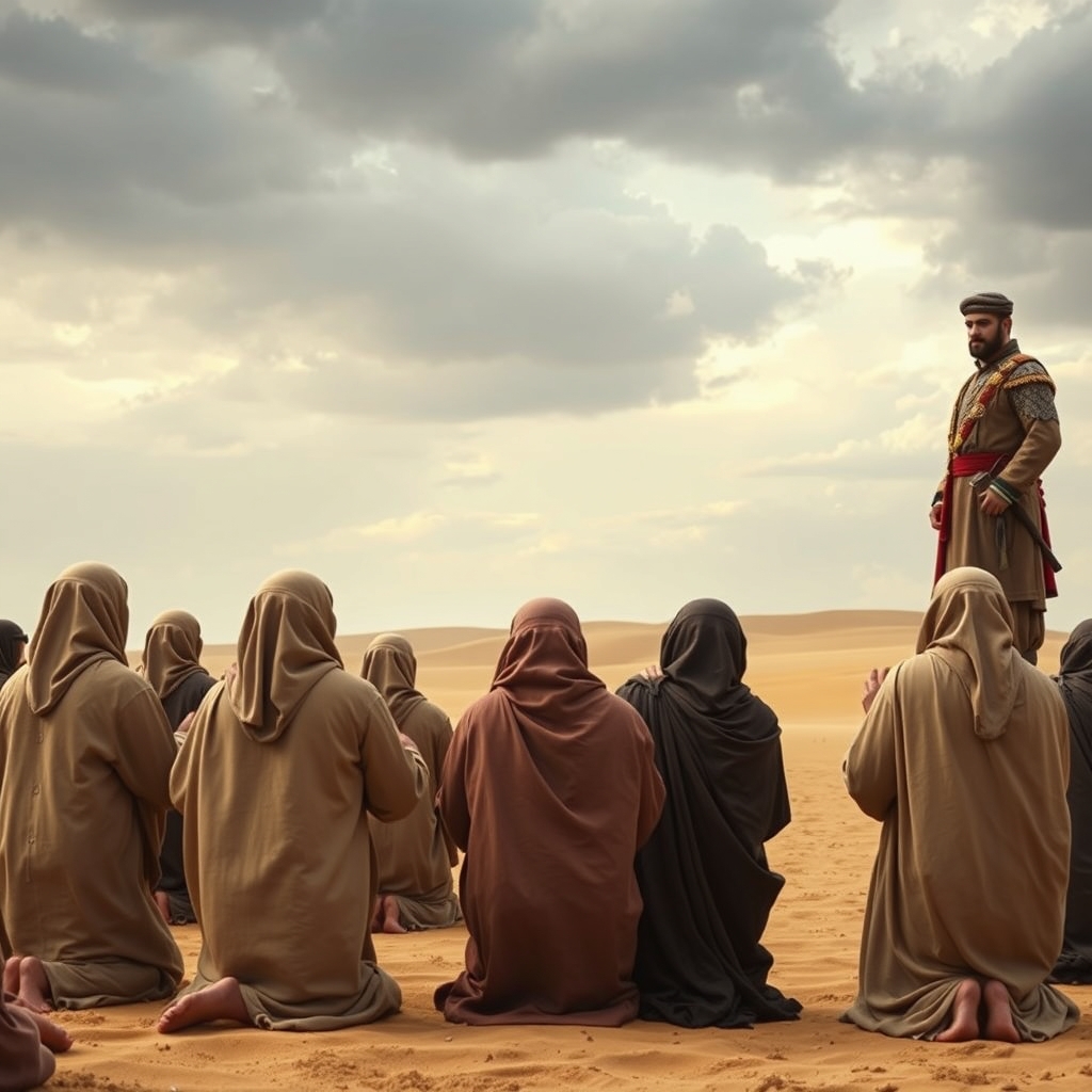 اعراب در حال التماس به نادر شاه افشار تا آن ها را زنده بزاره10