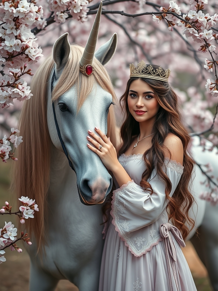 👱‍♀️💍👑👗🦄🌸5