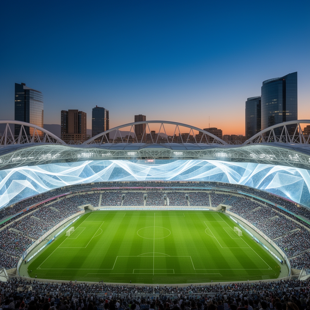 بازسازی یک ورزشگاه ایرانی در سال ۲۰۵۰
1