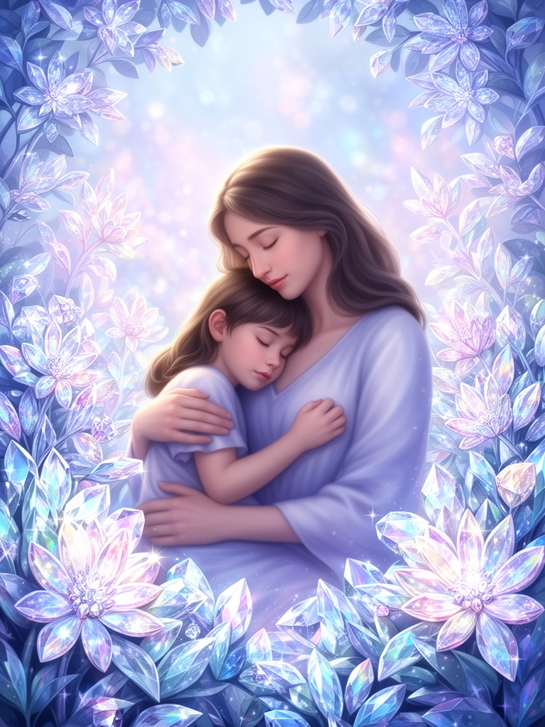 در باغی از الماس یک دختر یازده ساله در آغوش مادرش خوابیده بود 2