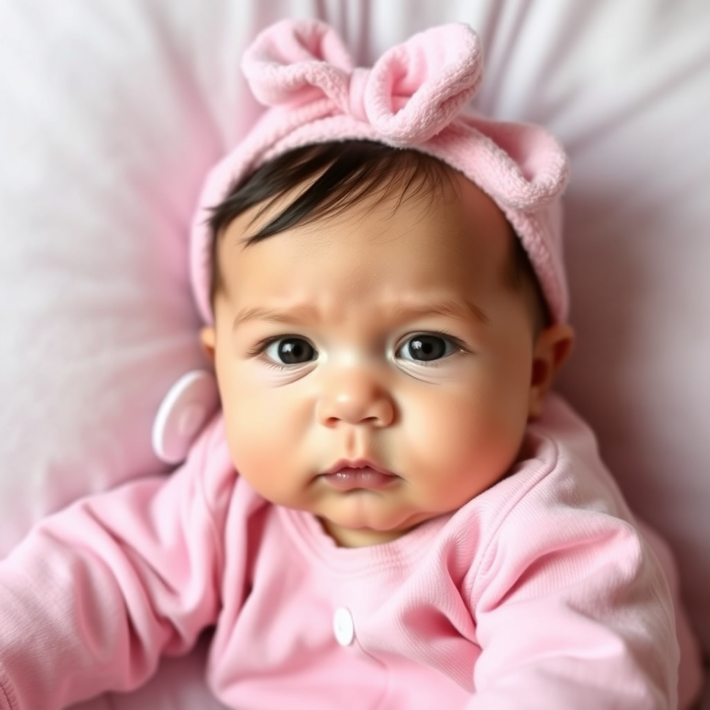 نینی لپو که هفت ماهی است با لباس صورتی خوابیده گوگولی باشه خیلی گوگولی13