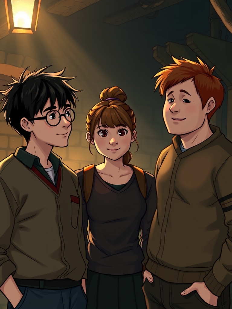 هری پاتر و هرماینی گرنجر و ران ویسلی16