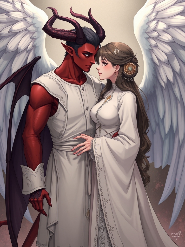 شیطان و فرشته ی عاشق👩‍❤️‍💋‍👨5