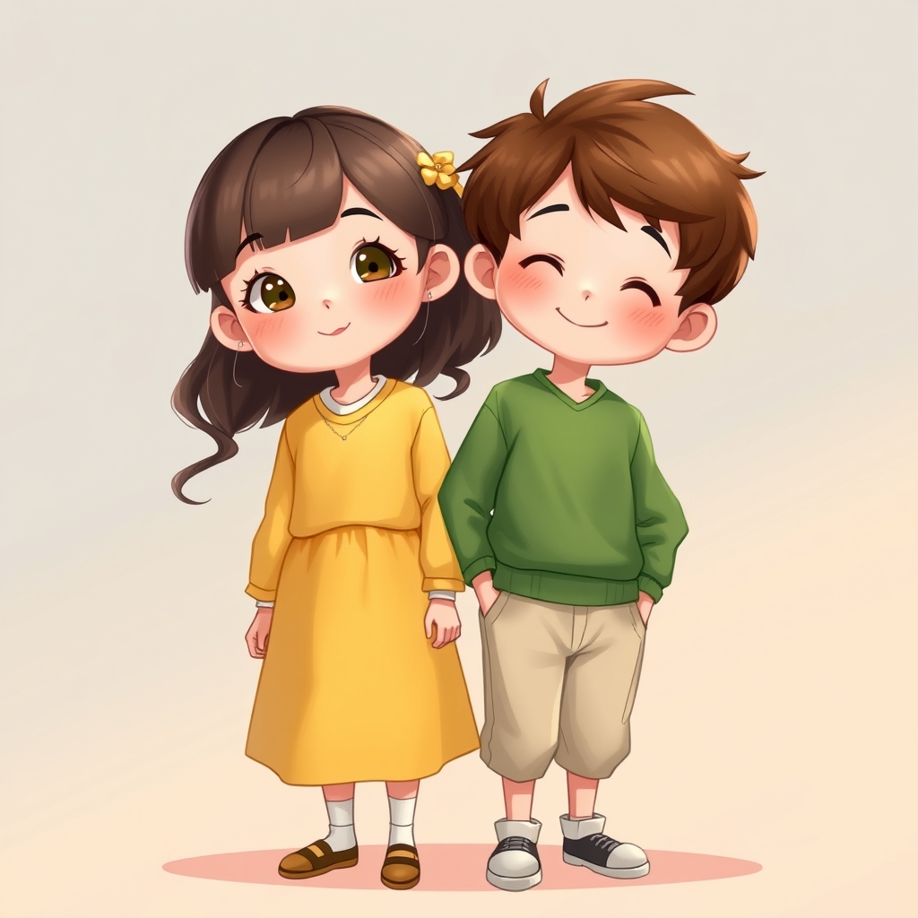 دختر زردو پسر سبز5