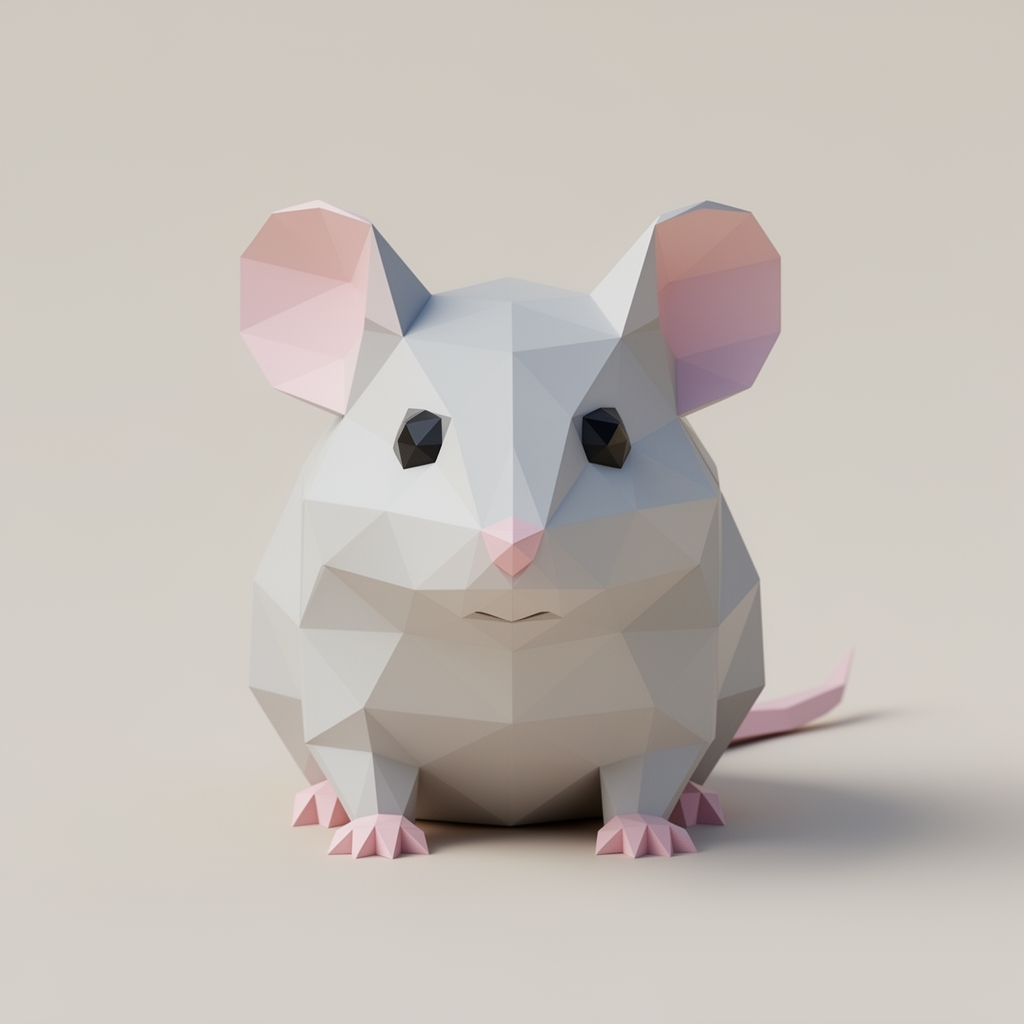 عکس موش به سبک چند ضلعی11