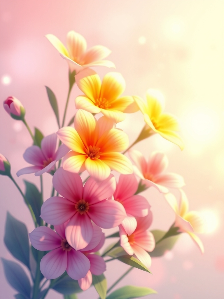 یه والپیپر قشنگ و سه بعدی از کلی گل دوست داشتنی 4
