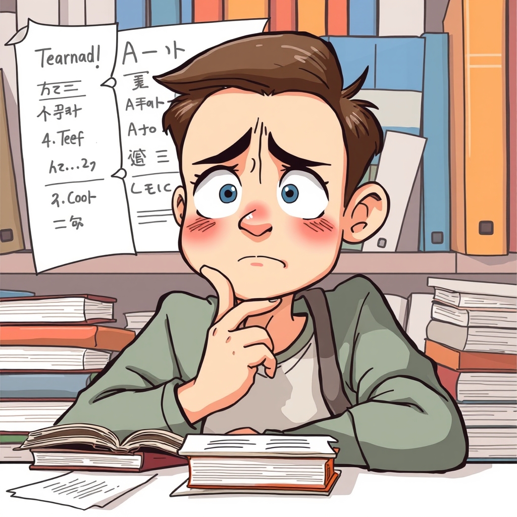 یه عکس از کسی که کلافه اس و نمیدونه چه طور زبان بخونه14