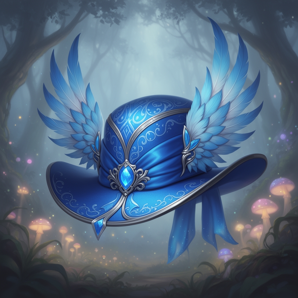 کلاه که بال داره وآبی هم است1